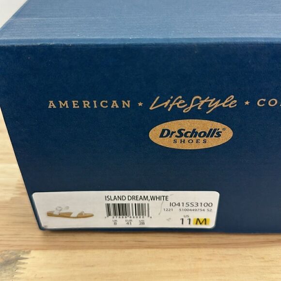 Dr. Scholl's Island-Dream Thong Sandals- White- Size 11 M- NIB - Picture 8 of 8